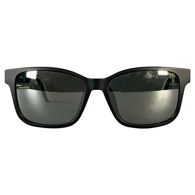 Pre-owned Moncler Black Acetate Square Mirrored Sunglasses