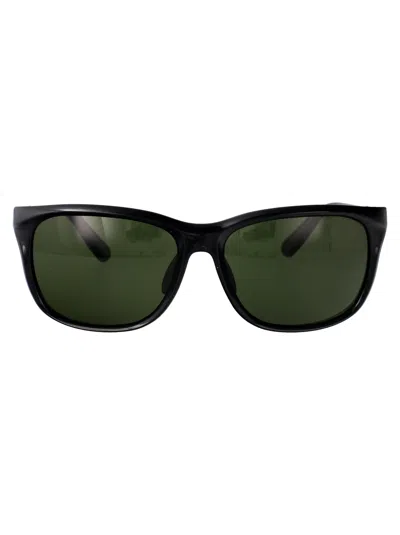 MONCLER MONCLER BLACK ACETATE  SUNGLASSES