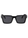MONCLER MONCLER BLACK ACETATE  SUNGLASSES