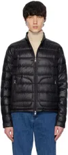 Moncler Black Acorus Short Down Jacket In 999 - Black