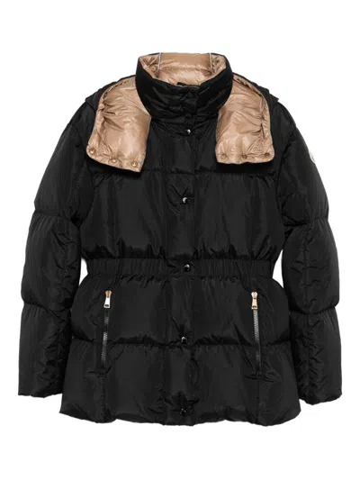 MONCLER BLACK 'AGNEUX' SHORT DOWN JACKET MONCLER