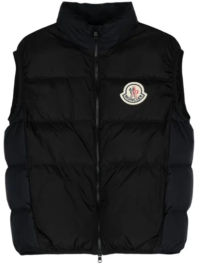 Moncler Black Almaz Down Gilet In P97 - Black