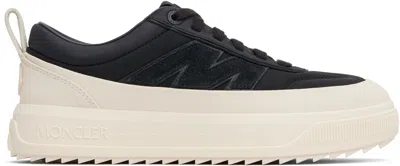 MONCLER BLACK ALTIVE NUBUCK & SUEDE SNEAKERS