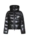 Moncler Andro Hooded Short Down Jacket With Detachable Hood In Black