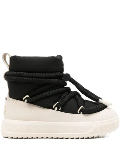 MONCLER BLACK ANKLE BOOTS