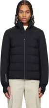 Moncler Navy Araripe Mid-layer Down Jacket In Black