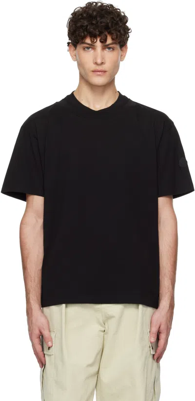 Moncler Black Archivio Layered T-shirt In 999 - Black