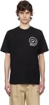 Moncler Black Archivo Creativo T-shirt In 998 - Smoky Black