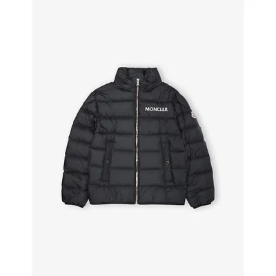 Moncler Kids' Black Bajan Shell-down Jacket 4-14