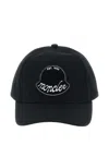 Moncler Logo-patch Adjustable Baseball Cap In Black