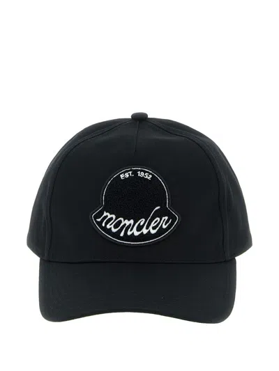 MONCLER BLACK BASEBALL CAP MONCLER