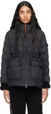 Moncler Black Baux Down Jacket In 999 Black