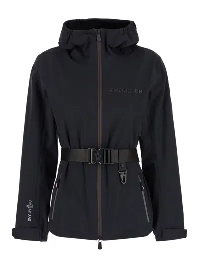 MONCLER BLACK BELTED JACKET