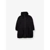 Moncler Bessie Long Nylon Parka Jacket  8-14 Years Black In Black