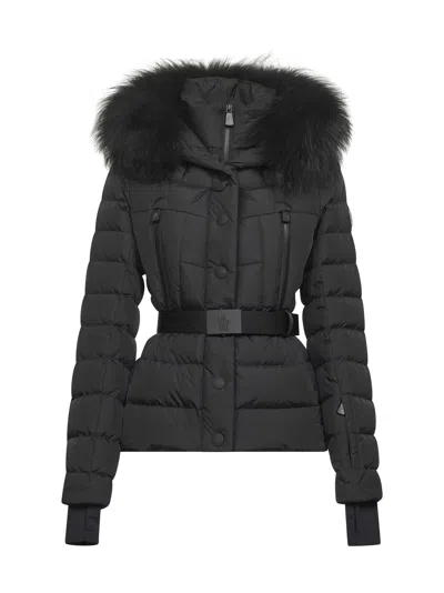 Moncler Black Beverley Hooded Ski Down Jacket