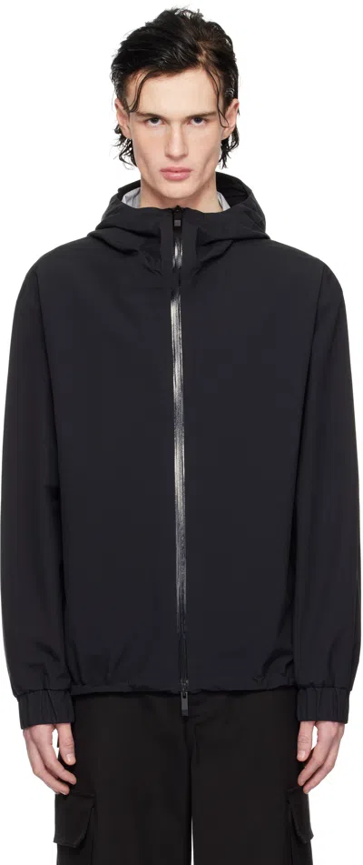 Moncler Black Bise Jacket In 999 - Black