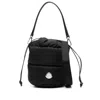 Moncler Caradoc Fabric Bucket Bag With Adjustable Strap In Black