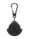 Moncler Logo-embossed Keyring In Black