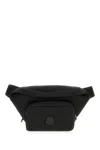 Moncler Black Durance Water-repellent Belt Bag In Black