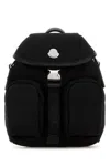 Moncler Black Canvas Mini Trick Backpack In Black