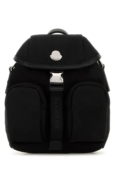 Moncler Black Canvas Mini Trick Backpack
