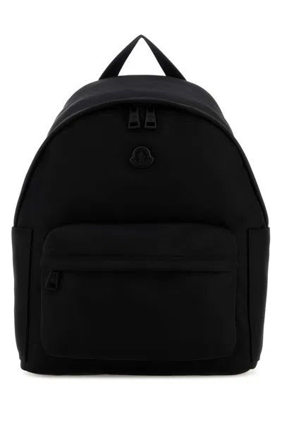 Moncler Black Canvas New Pierrick Backpack