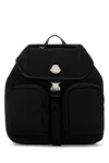 Moncler Black Canvas New Trick Backpack In Black