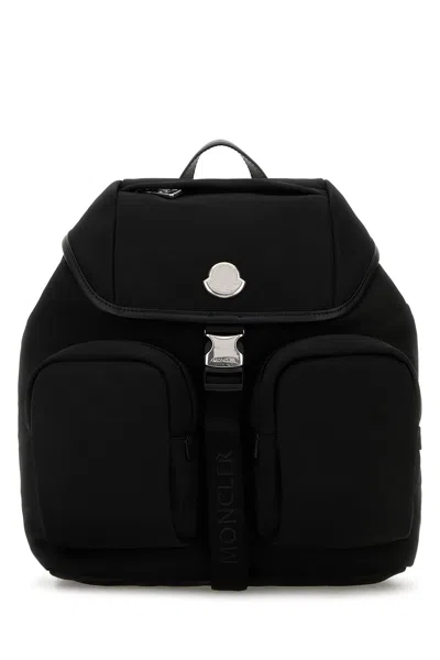 Moncler Black Canvas New Trick Backpack