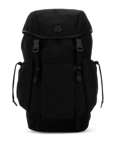 Moncler Black Canvas Tech Backpack