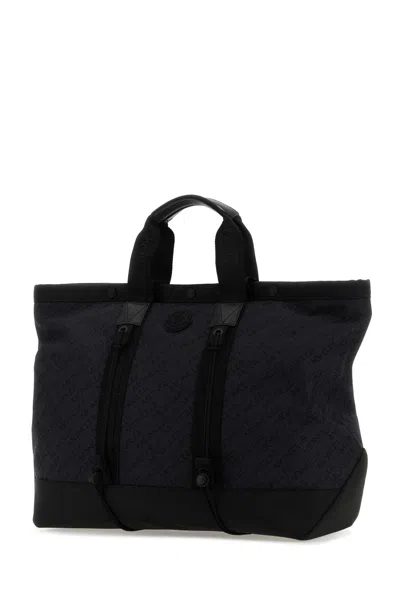 Moncler Black Canvas Tech Shopping Bag