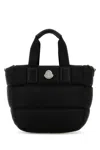Moncler Borsa A Mano Caradoc Mini In Tessuto Nero Donna In Black
