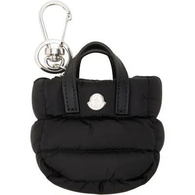 Moncler Black Caradoc Keychain In 999