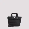 Moncler Micro Shoulder Bag With Quilted Design And Removable Strap In Black