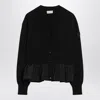 Moncler Cashmere Blend Cardigan Peplum Hem