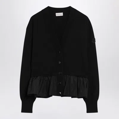 Moncler Black Cashmere-blend Cardigan
