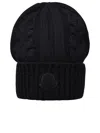 MONCLER MONCLER BLACK CASHMERE CAP