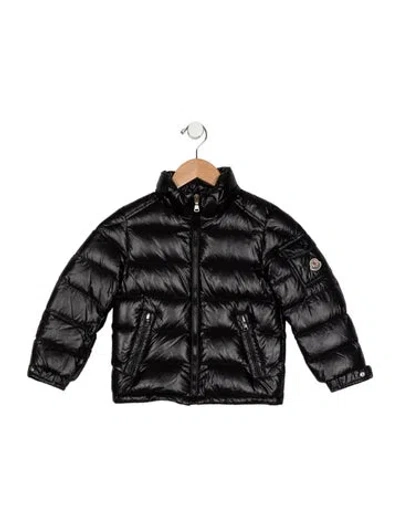 Pre-owned Moncler Babies' Black Casual Puffer Jacket With Zip Closure