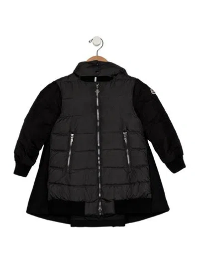 Pre-owned Moncler Babies' Black Casual Puffer Jacket With Zip Closure