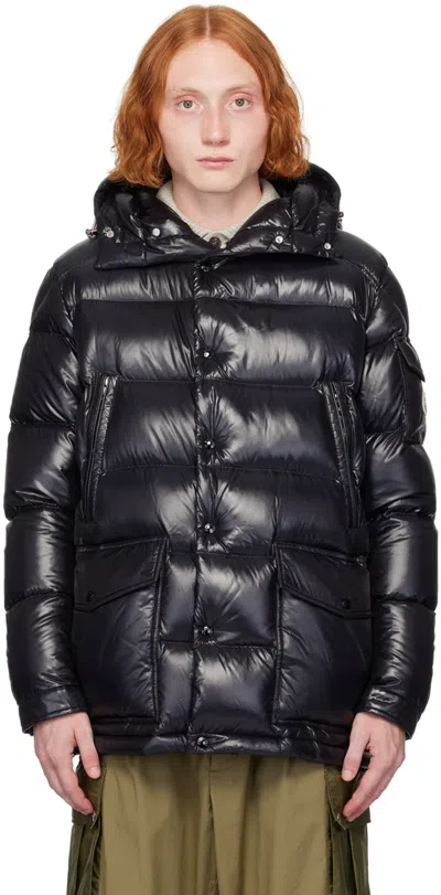 Moncler Black Chiablese Down Jacket In 999 - Black