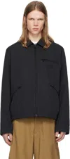 Moncler Black Cidone Reversible Down Overshirt In 999 - Black