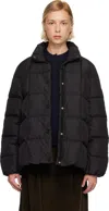 Moncler Black Cochevinne Square-quilted Short Down Jacket In Black