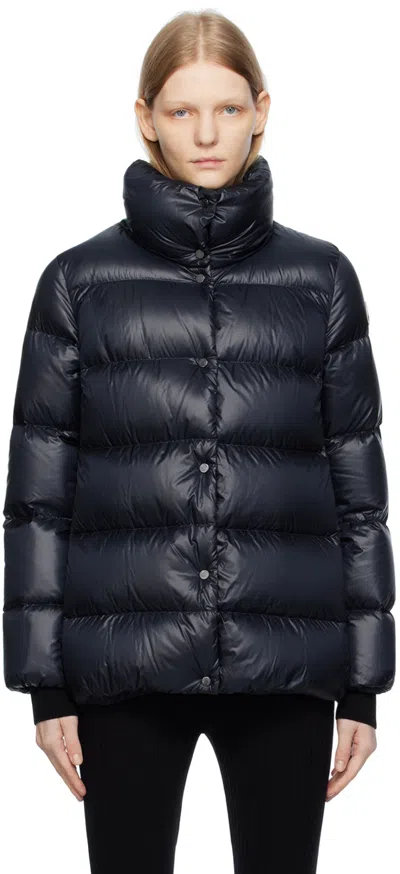 Moncler Black Cochevis Down Jacket In 778 Navy