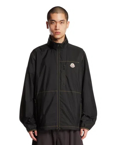 Moncler Arrakis Polyamide Jacket Stand Up Collar In Black
