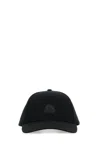 Moncler Black Baseball Cap With Logo Patch