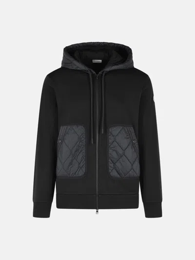 Moncler Black Cotton Blend Sweatshirt