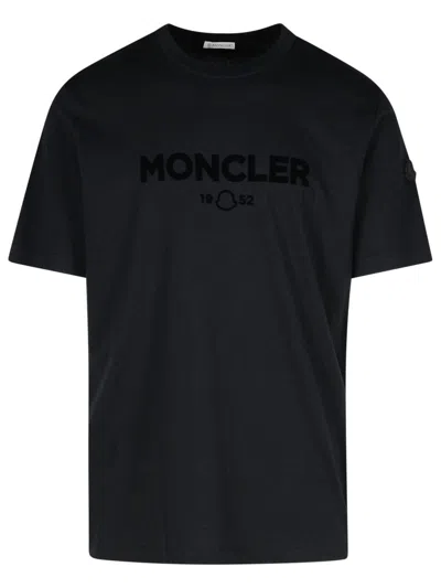 Moncler Black Cotton Blend T-shirt