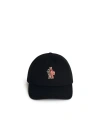 Moncler Grenoble Branded Baseball Cap In Black