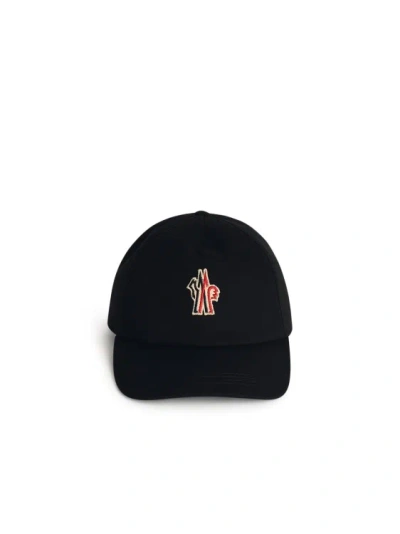MONCLER MONCLER GRENOBLE BLACK COTTON CAP