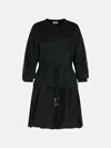 Moncler Black Cotton Dress In Black