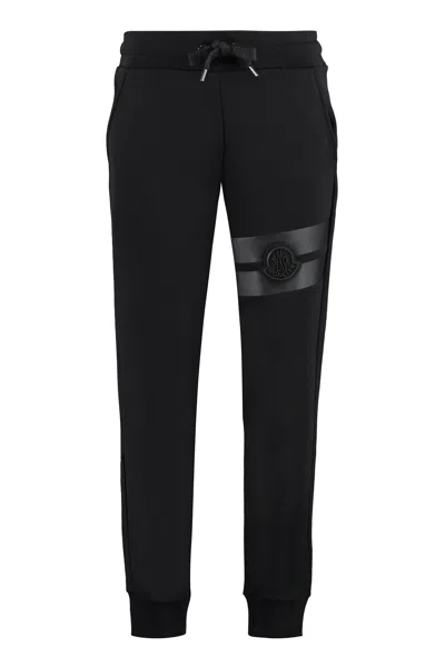 Moncler Black Cotton Joggers